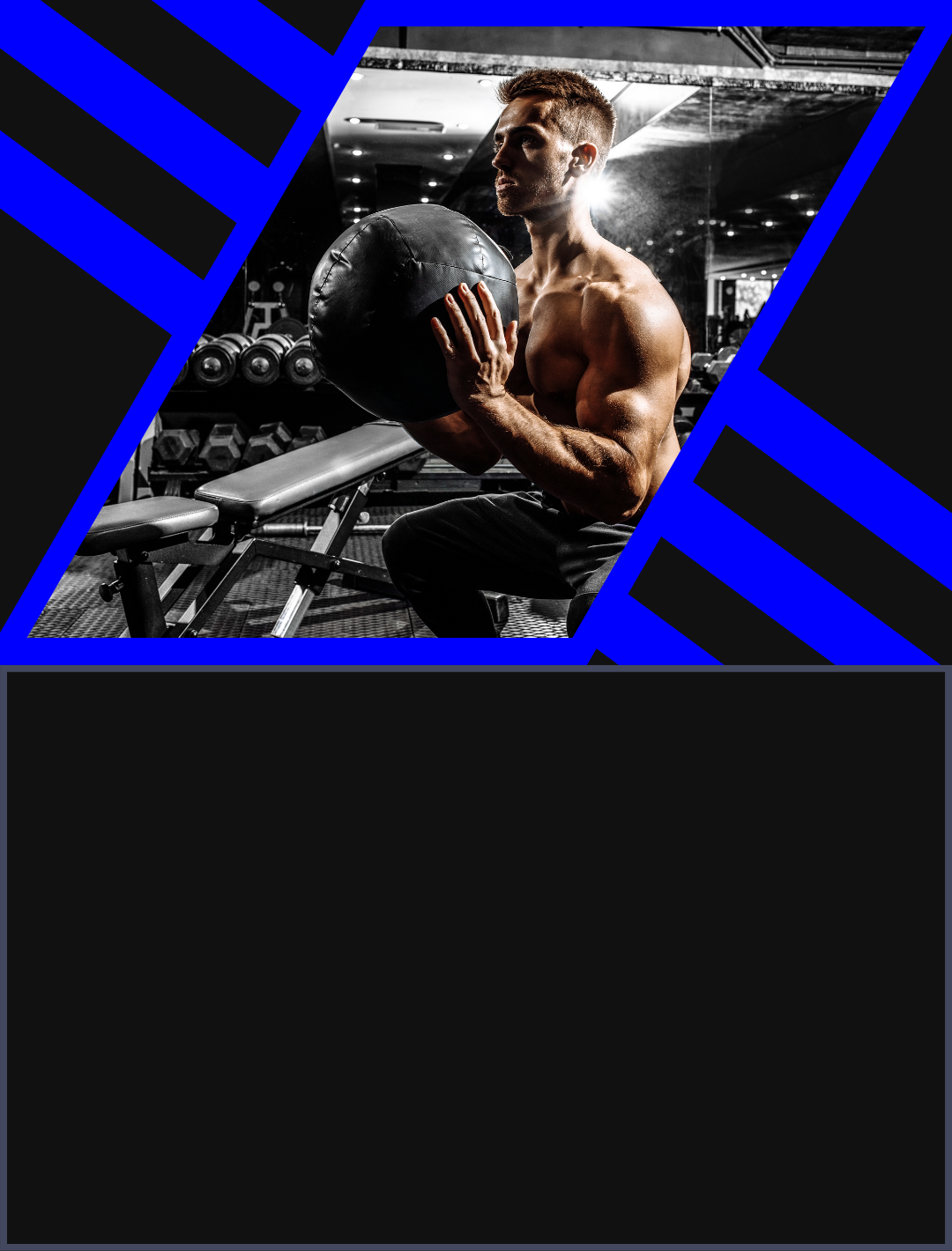 MUSCLE I.V.™ Nutrition Performance Blog Hero Banner with Athlete performing a medicine ball workout